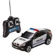 Voiture radiocommandée - REVELL - Bmw X6 Police - Gyrophare - 10 km/h - Noir-0