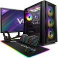 Vibox III-6 PC Gamer - 24" Écran Pack - 8 Core Intel i7 10700T - GTX 1650 4Go - 16Go RAM - 1To NVMe SSD - Win11 - WiFi-0