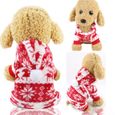 03-XS -Belmil flanelle chien vêtements vêtements pour animaux de compagnie pour chiens combinaison chien doux manteau veste tenue-0