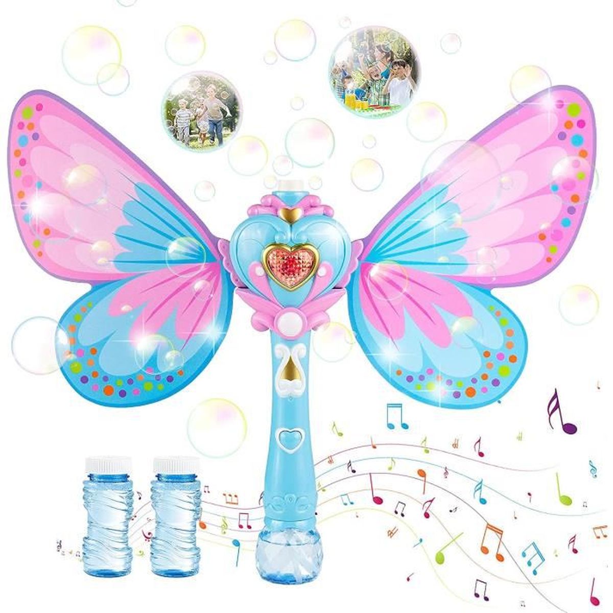 Yojoloin Machine a Bulle Baguette Magique pour Enfant Fille, Bulles de