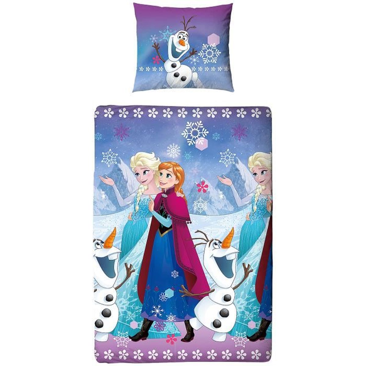 Parure de lit reine des neiges 90x190 clearance