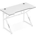 Bureau gaming HUZARO HERO 1.6 Blanc, Bureau Ergonomique, PC Gaming, Informatique, Gamer, Bureau Jeux, 120x60x77cm