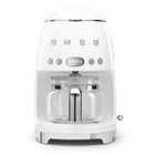 Cafetière Filtre SMEG DCF02WHEU - 10 Tasses - 1050W - Année 50 Blanc