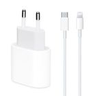 SAIYAJIN Chargeur Rapide 20W Blanc - USB C vers Lightning - Longueur 1m - Bloc de charge + câble - compatible iPhone/iPad