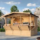Kiosque en bois TIMBELA M150B - 6,03 m² - H232x336x263 cm - Pin/épicéa
