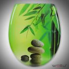 WOLTU Abattant de toilette en duroplast avec charnière,Couvercle de WC,fixation rapide,antibactérienne,45.5x37.1cm, Bambou Vert