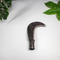 Faucille désherbage, acier à haute teneur en manganèse double faucille jardinage outils de désherbage agricole (tête simple)