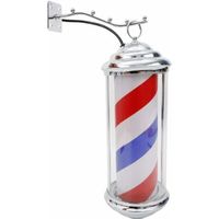Barber Pole Enseigne Lumineuse pour Barbier Shop Vintage Poteau De Coiffeur Salon LED avec sphère Lumineuse lumière extérieur