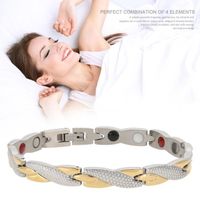 Bracelet magnétique Soulagement de la douleur de bracelet de thérapie magnétique saine tordu de mode - Bracelet - Gourmette HB049