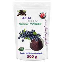 Poudre de Baies d’Açai Bio + signature panafricaine - 500g Pure Organic Acai
