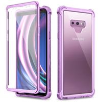 Dexnor Case for Samsung Galaxy Note 9 360 Full Body Cover Shockproof Bumper Clear Slim Scratch Resistant Back with Built-in Screen