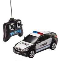 Voiture radiocommandée - REVELL - Bmw X6 Police - Gyrophare - 10 km/h - Noir