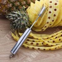 TD® 5 Pièces Cuisine en Acier Inoxydable Ananas Couteau à Éplucher Usage Confortable- Pratique- Belle Découpe -Sans résidus de Peau