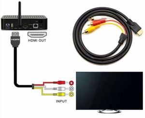 ADAPTATEUR AUDIO-VIDÉO  Maofuxing Câble HDMI vers RCA, 1080P HDMI mâle ver