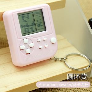 Console De Jeux Porte-clés Portable Tetris Manette Jeux Classiques Jouet Enfant, Console De Jeu Vidéo Retro Déco Transparent Bleu - Jeux Vidéo