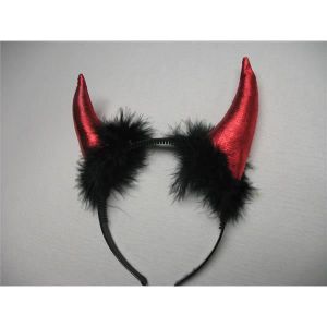 Serre-Tête Cornes De Diable - Noir - Halloween - Accessoire Déguisement