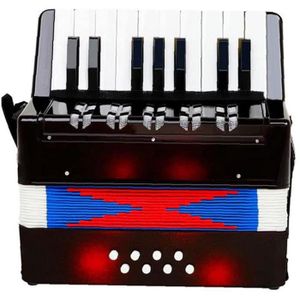 Mini accordéon 17 Touches 8 Basse Piano accordéon Mini Instrument de Musique pour l'enseignement de la Petite enfance 9 x 9.45 x Taidda de Fin d'année Accordéon pour Enfants 