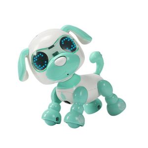 ROBOT - ANIMAL ANIMÉ Vert - Robot chien intelligent à piles, jouet inte