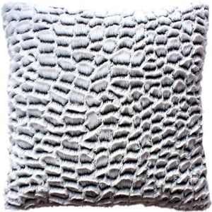 17/"X17/" 43CM x 43CM plain doux housses de coussin épais doux fourrure peluche salon chambres