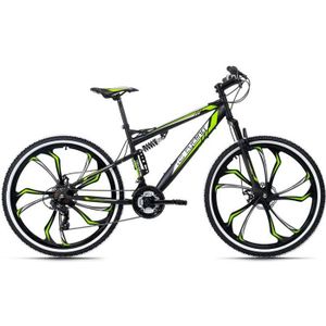 ROCKRIDER by decathlon VÉLO VTT ST 530 NOIR JAUNE 27,5 - Prix pas cher