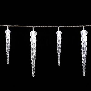 GUIRLANDE DE NOËL Guirlande lumineuse 40 LED 10,4 m blanc stalactite