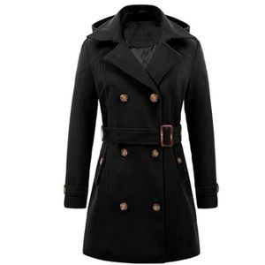 URIBAKY Femmes Chic Cordon Manteau Fourrure D'hiver L'intérieur