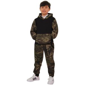 SURVÊTEMENT Survêtement Enfant Camouflage Imprimé À Capuche Ha