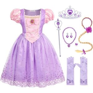 Eleasica Encanto Fille Robe Mirabel Déguisement pour Enfant