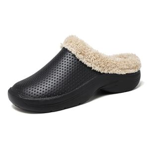 Pantoufles sabot hiver femme Cdiscount