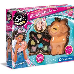 PALETTE DE MAQUILLAGE  Clementoni- Crazy Chic-Palette Faon-Coffret de Maq