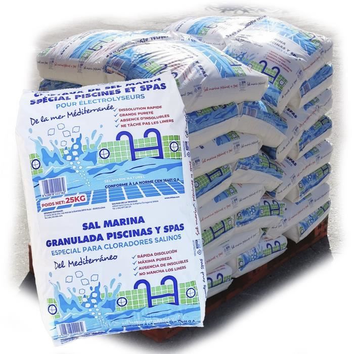Sac de sel pour piscine 20 Kg   - Shopping et Courses en ligne,  livrés à domicile ou au bureau, 7j/7 à la Réunion
