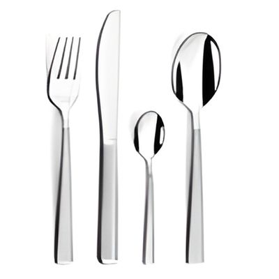 Pour 6 Personnes Brillant Menagere 24 Pieces Eclat Vert Amefa Couverts Cuisine Maison