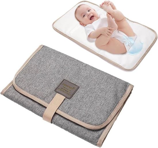 Tapis à Langer Bébé Pliable Voyage - Lot De 2, Imperméable, Léger - Pour Maison, Parc, Voiture
