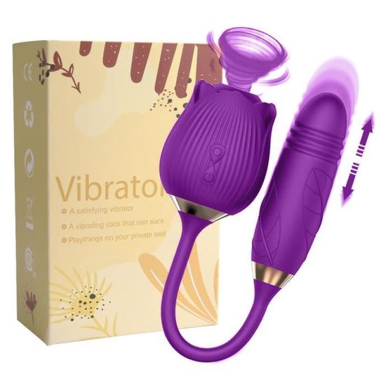 Vibromasseur Ventouse Clitoris Point G Stimulateur Succion - Neuf Beige Silicone Multiple Vitesses