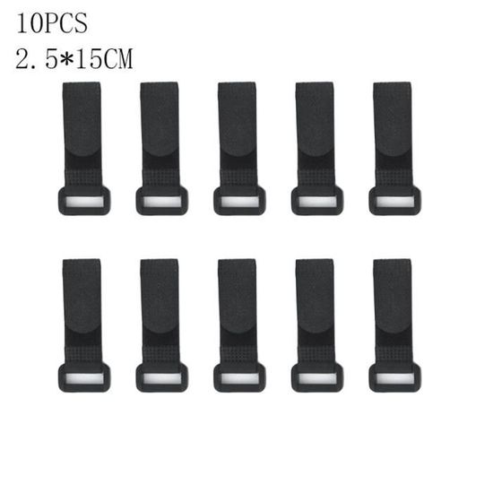 Lot De 10 Attaches Câbles En Silicone Réutilisables - Pour Organiser Fils à La Maison, Bureau, Voiture - 6