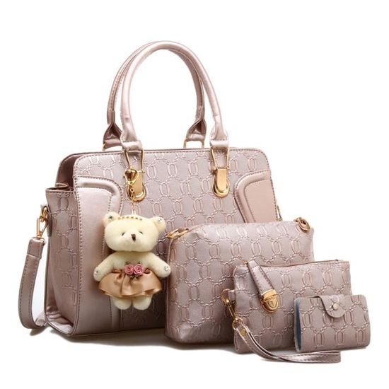 Sac à Main Femme Motif Fleurs Imprimé Cuir PU Brillant Rouge - Design Luxe Porté épaule - Neuf Avec étiquettes