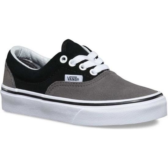 Basket Era Suédé - VANS - Noir/Gris - Enfant - Talon Plat - Fermeture Lacets