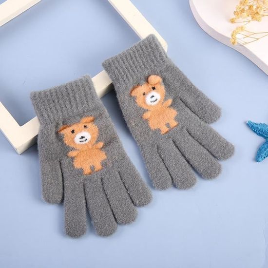Lot De 6 Paires De Moufles Tricotées Pour Enfants De 2 à 5 Ans, Moufles