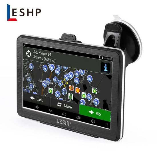 7 pouces HD voiture GPS Navigation Android 8 Go Quad-core Automobile Navigator Espagne édition