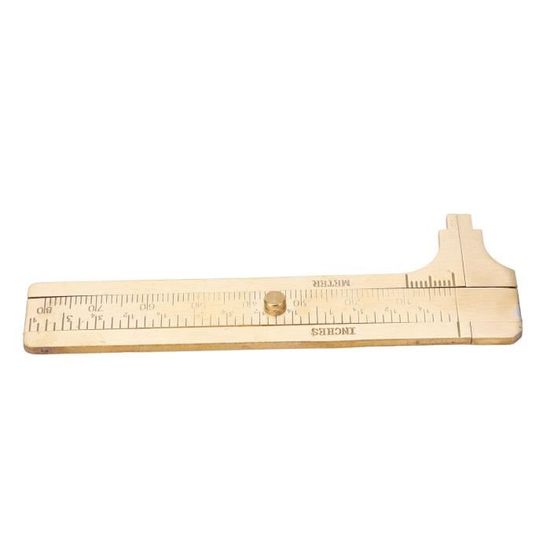 Lot De 2 Petits Pieds à Coulisse Analogiques En Laiton - Précision 0.1mm Pour Bijoux Et Miniatures