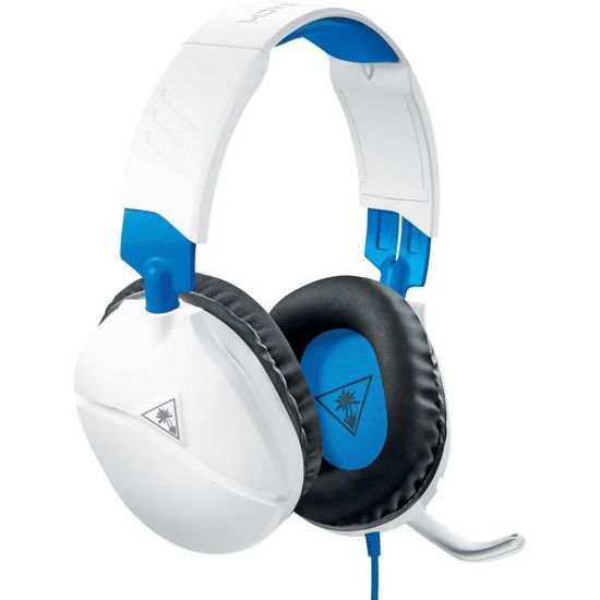 Casque Gaming Turtle Beach Recon 70P pour PS4/PS5 - Blanc - TBS-3455-02