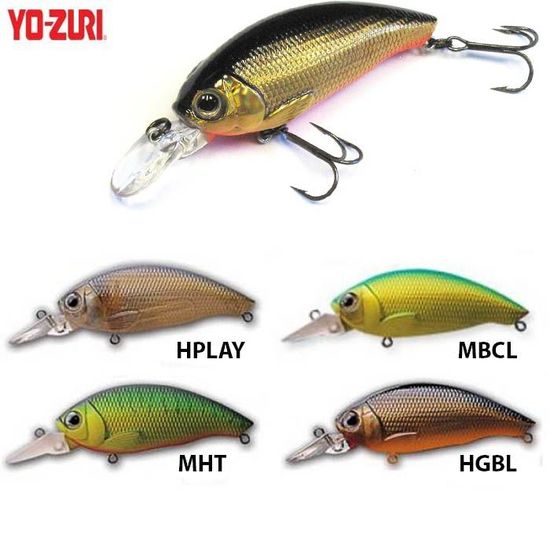 Yo-Zuri CRANK 2 – Leurre De Pêche F718-HGBL 60mm 10g – Parfait Pour La Pêche Au Carnassier !
