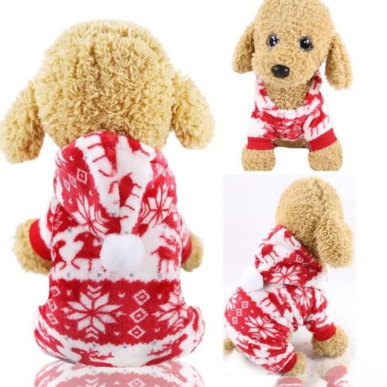 03-XS -Belmil flanelle chien vêtements vêtements pour animaux de compagnie pour chiens combinaison chien doux manteau veste tenue