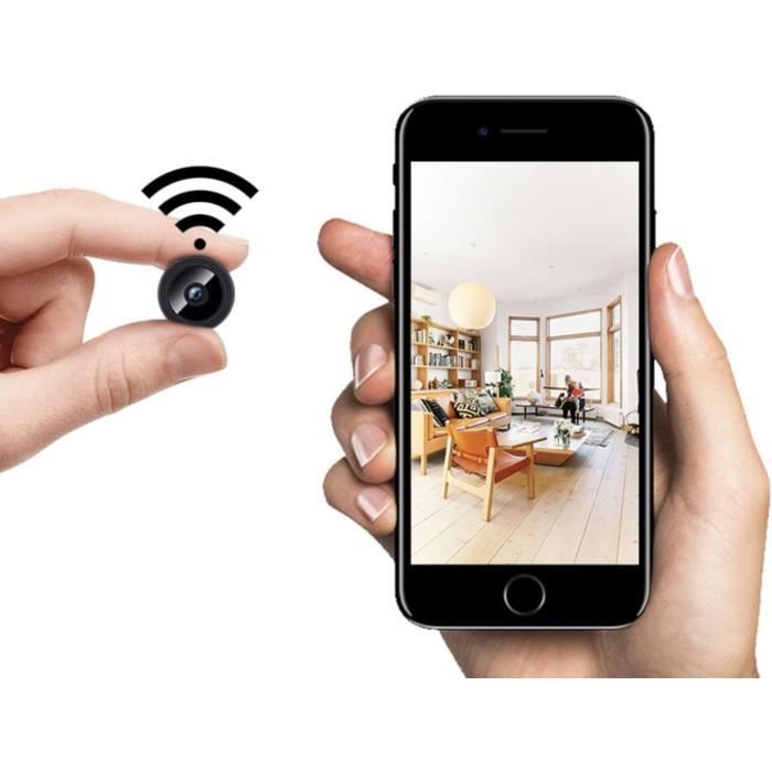 Camera Espion WiFi 1080P Mini Caméra De Surveillance Interieur Exterieur Sans Fil Avec Enregistrement Camera Espion A Distance Discrete Black 78433659