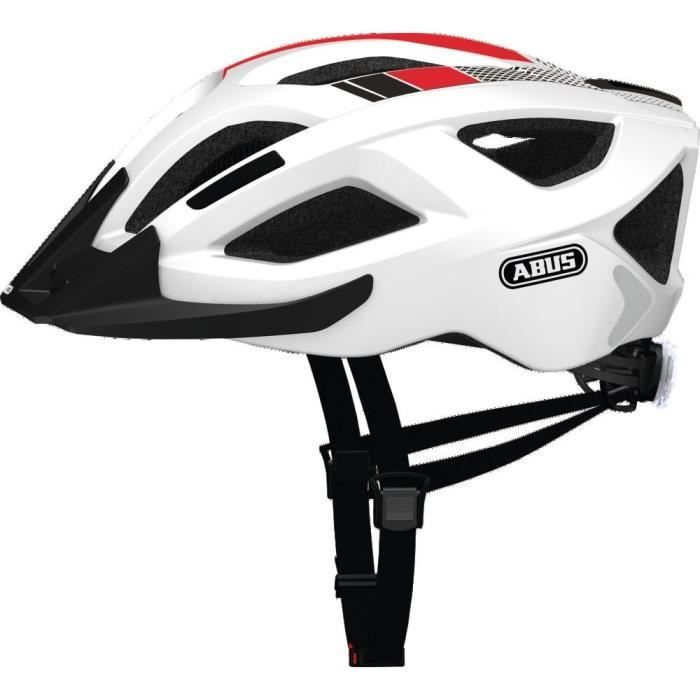 ABUS Casque de Vélo Aduro 2.0 Race - Mixte - Adulte - Blanc