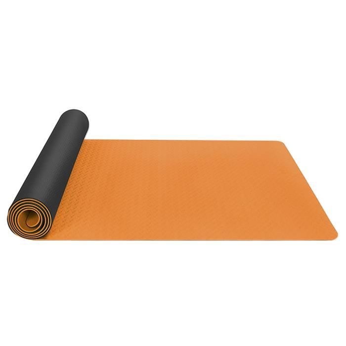 Tapis de yoga Classic Pro Tapis de yoga TPE Tapis d'exercice antidérapant écologique @veberge Orange 45