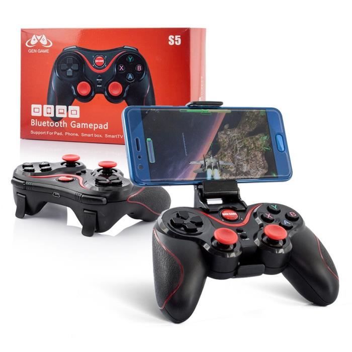 Manette avec Support pour -SAMSUNG Galaxy Z Fold 2- Smartphone PC USB Bluetooth Jeux Video Joystick Precision Universel