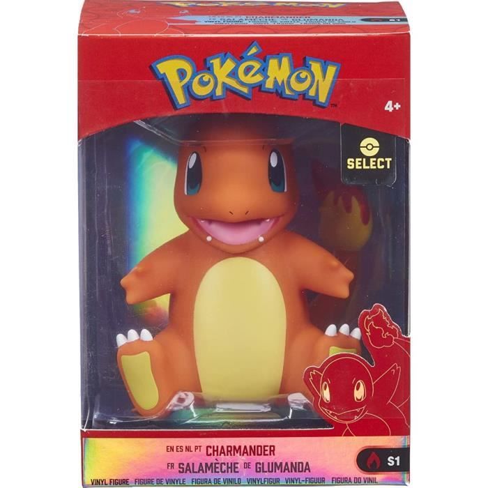 Coffret Pokemon Salameche 10 Cm - Figurine Select Serie 1 Collector - Pokemon Kanto Dragon Orange - Jouet Garcon