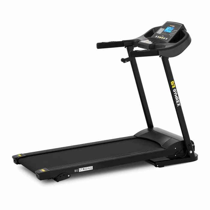 Tapis De Course Électrique Marche Pliable Roulant Motorisé Appartement Gymrex GR-MG30 (1 à 12 km-h, 42x120 cm, Capacité 120kg, LCD)