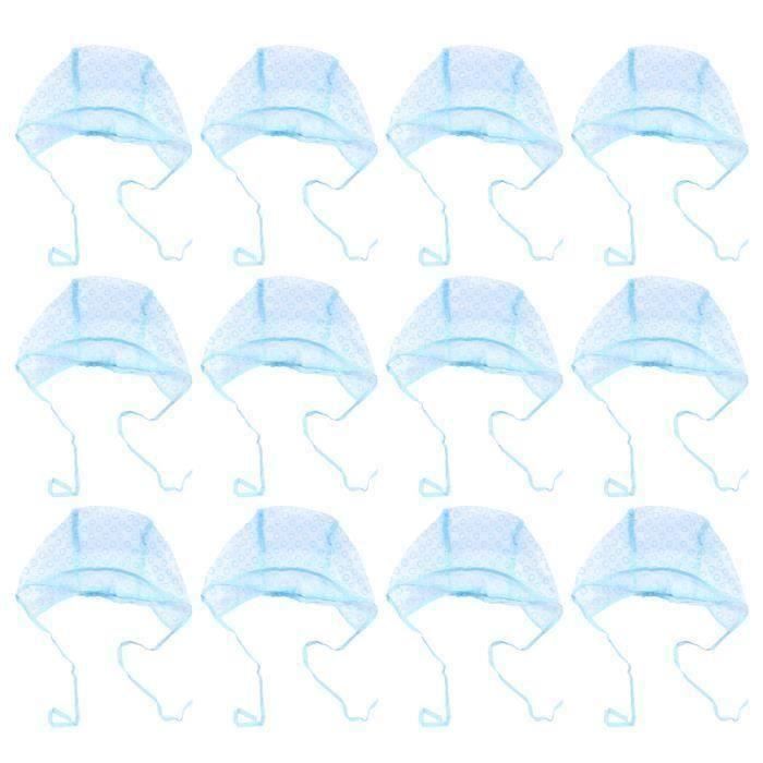 12pcs jetables salon cheveux coloration mettant en évidence les casquettes outils COLORATION - DECOLORATION - ACCESSOIRE DE POSE